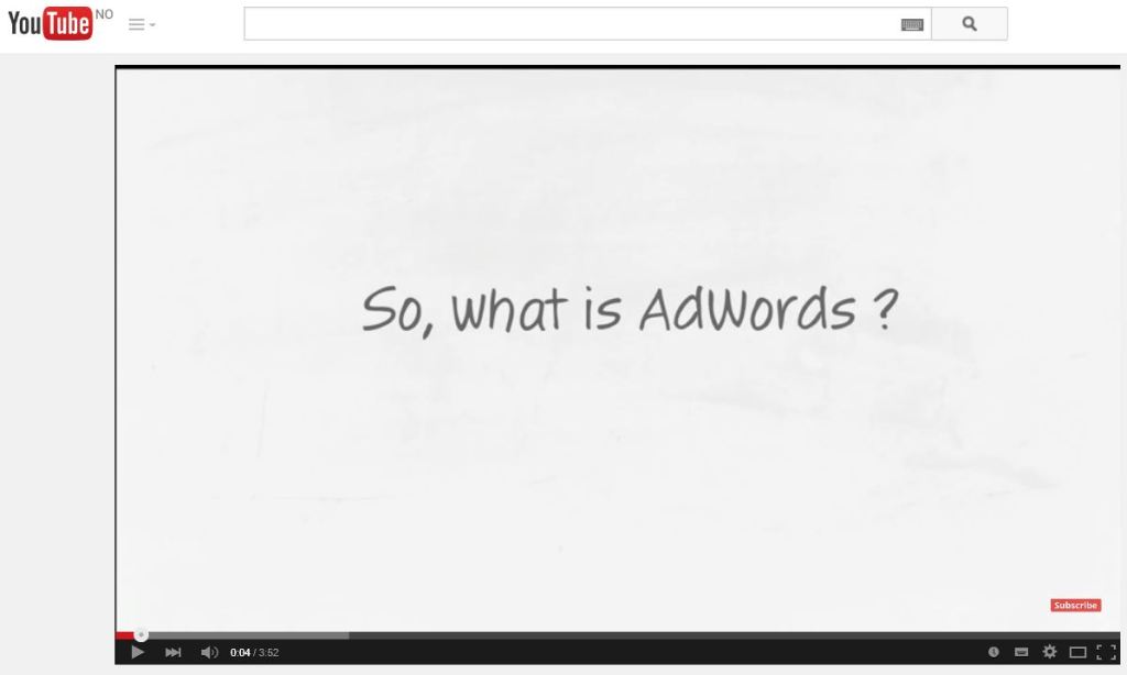 So what is adwords bilde av video